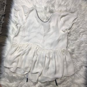 Cinq a sept silk babydoll blouse size medium